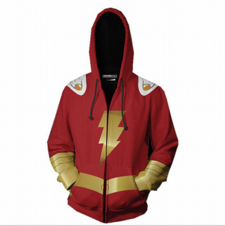 DC Captain Marvel Hoodie zipper sweater coat S M L XL XXL 3XL 4XL 5XL price for 2 pcs preorder 3 days