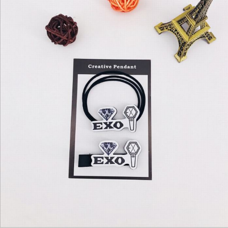 EXO Hair clip   hair rope set price for 5 sets