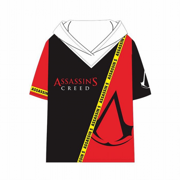 Assassin Creed Short Sleeve T-Shirt Hoodie M L XL XXL