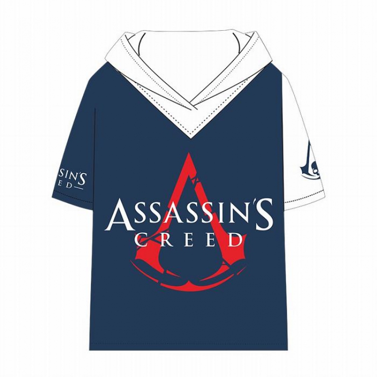Assassin Creed Short Sleeve T-Shirt Hoodie M L XL XXL