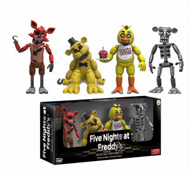 Five Nights at Freddys a set of 4 Boxed Figure Decoration 5CM