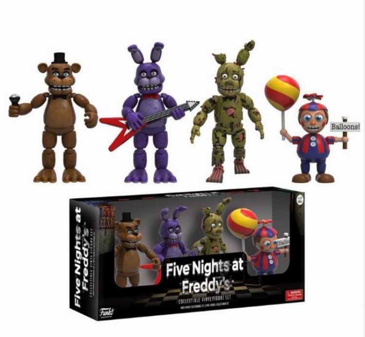Five Nights at Freddys a set of 4 Boxed Figure Decoration 5CM