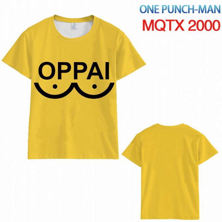 One Punch Man Full color printed short sleeve t-shirt 10 sizes from XXS to 5XL MQTX-2000