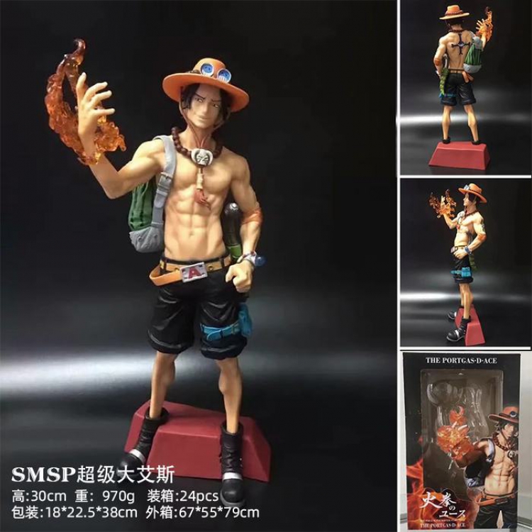 One Piece Portgas·D· Ace Boxed Figure Decoration 30CM