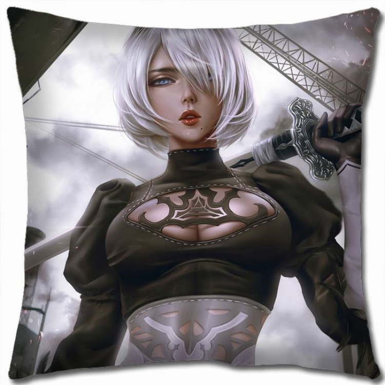 Nier:Automata Double-sided full color Pillow Cushion 45X45CM N5-14 NO FILLING