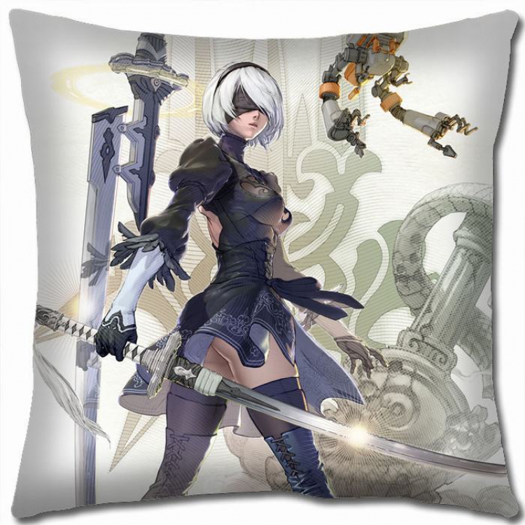 Nier:Automata Double-sided full color Pillow Cushion 45X45CM N5-35 NO FILLING