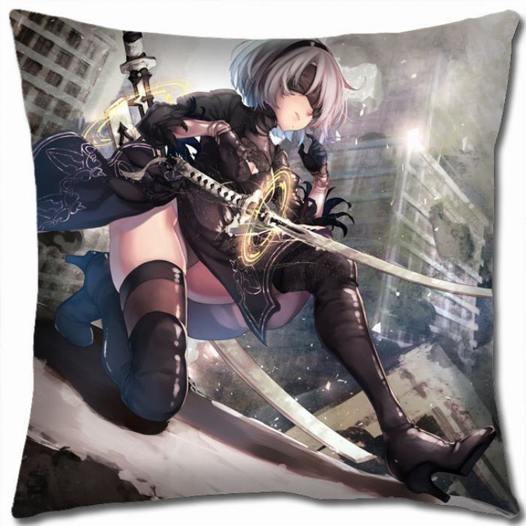 Nier:Automata Double-sided full color Pillow Cushion 45X45CM N5-46 NO FILLING