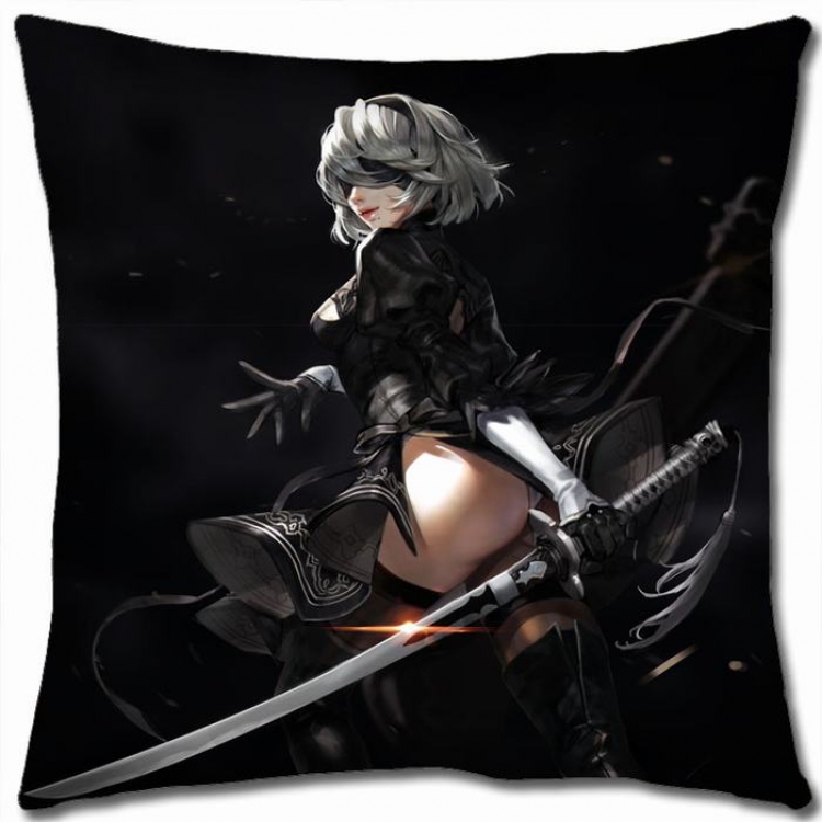 Nier:Automata Double-sided full color Pillow Cushion 45X45CM N5-89 NO FILLING