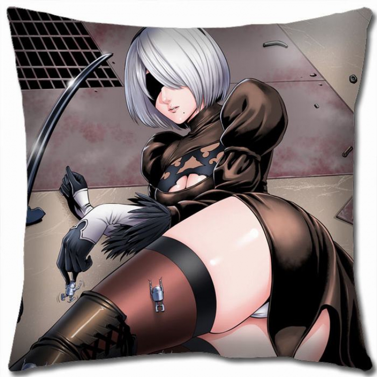 Nier:Automata Double-sided full color Pillow Cushion 45X45CM N5-93 NO FILLING