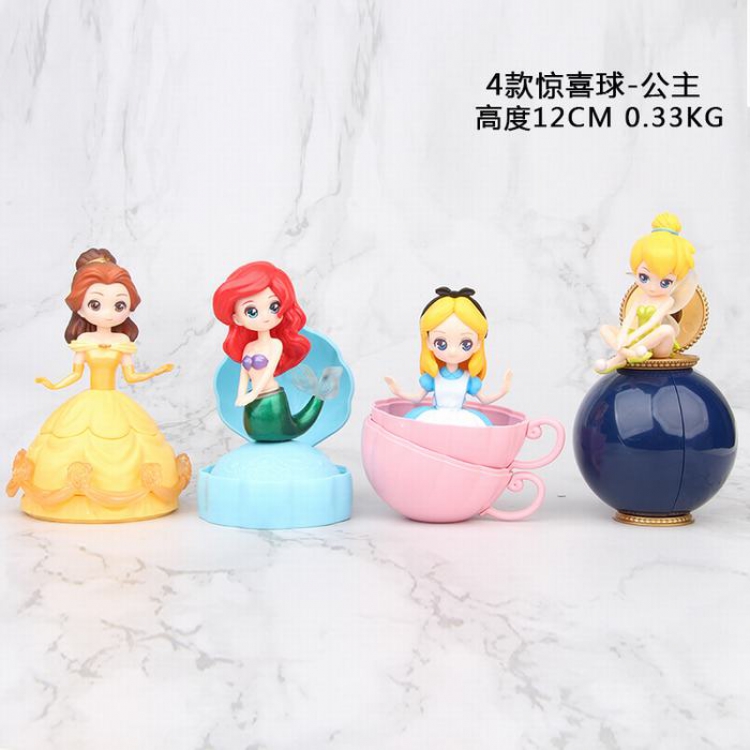 Disney a set of 4 Bagged Figure Decoration model 0.33KG 12CM