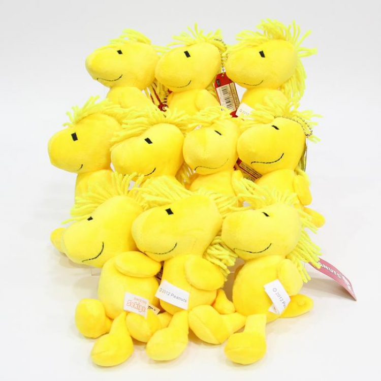 Snoopy Plush doll keychain pendant price for 10 pcs 13-15CM 0.03KG