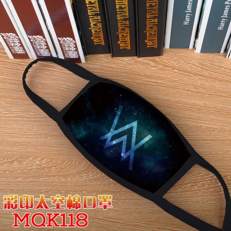 Alan Walker Color printing Space cotton Mask price for 5 pcs MQK118