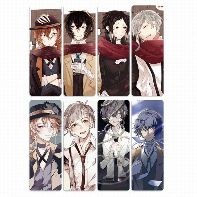 Bungo Stray Dogs PVC Refined version Bookmark price for 5 set with 8 pcs a set Style J