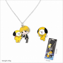 BTS BT21 Necklace Pendant   Br...