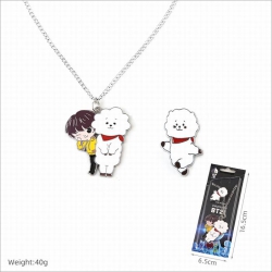 BTS BT21 Necklace Pendant   Br...