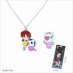 BTS BT21 Necklace Pendant   Br...