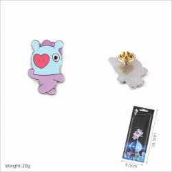 BTS BT21 Brooch badge Style D