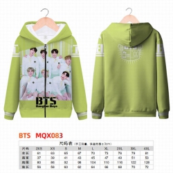 BTS Full color zipper hooded P...