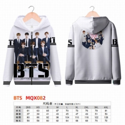 BTS Full color zipper hooded P...