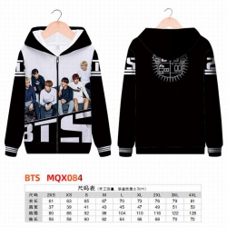 BTS Full color zipper hooded P...