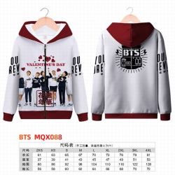 BTS Full color zipper hooded P...