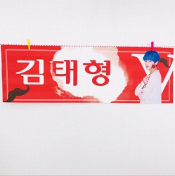 BTS Banner hand banner 15X45CM...