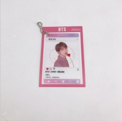 BTS Transparent card key ring ...