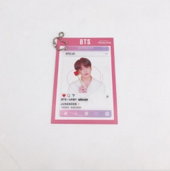 BTS Transparent card key ring ...