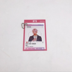 BTS Transparent card key ring ...