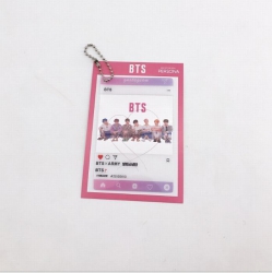 BTS Transparent card key ring ...