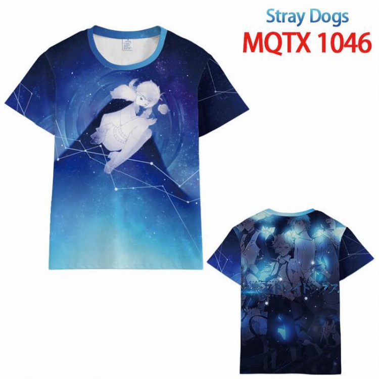 Bungo Stray Dogs Full color printed short sleeve t-shirt 10 sizes from XXS to 5XL MQTX-1046
