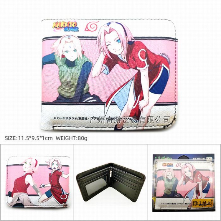 Naruto Short color picture two fold wallet Purse HK-442