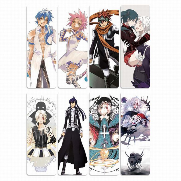 D.Gray-man PVC Refined version Bookmark price for 5 set with 8 pcs a set Style B