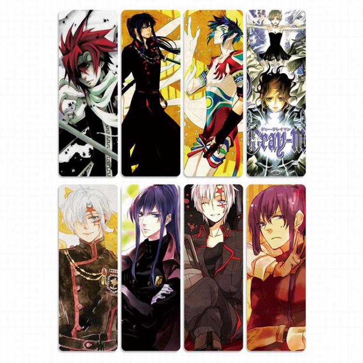 D.Gray-man PVC Refined version Bookmark price for 5 set with 8 pcs a set Style D