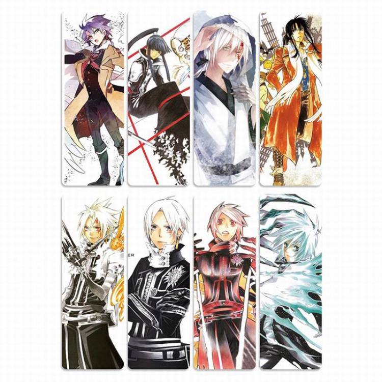D.Gray-man PVC Refined version Bookmark price for 5 set with 8 pcs a set Style E