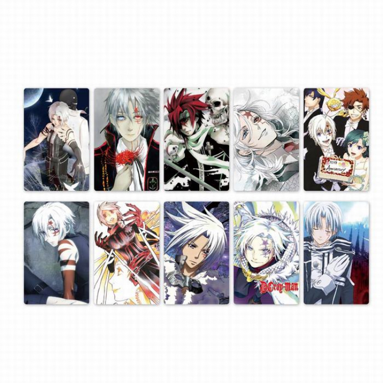 D.Gray-man Card stickers price for 5 set with 10 pcs a set Style F
