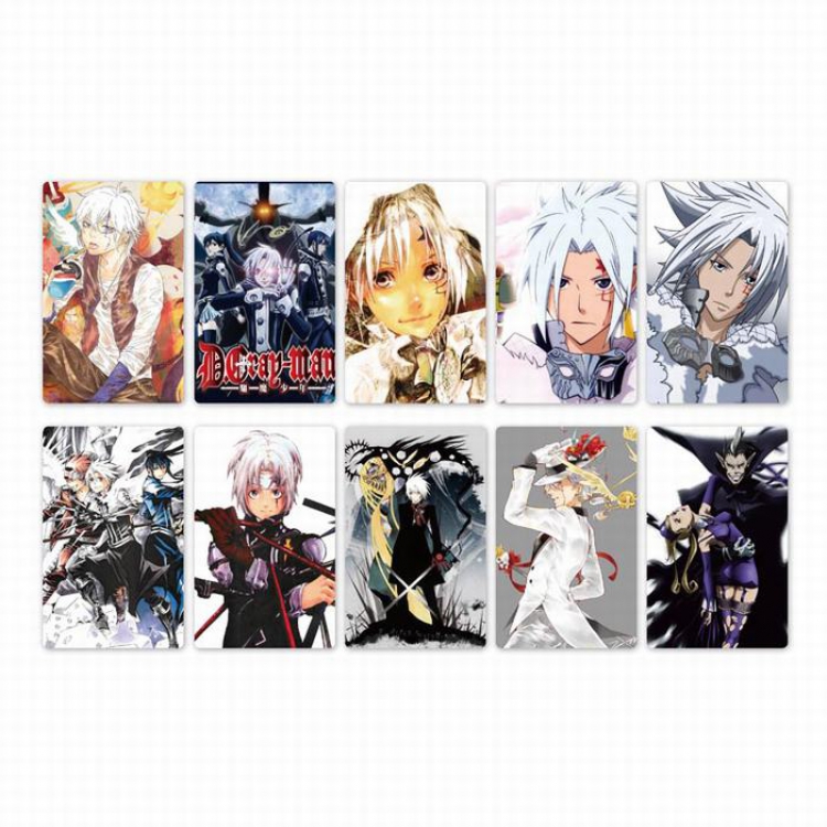 D.Gray-man Card stickers price for 5 set with 10 pcs a set Style H