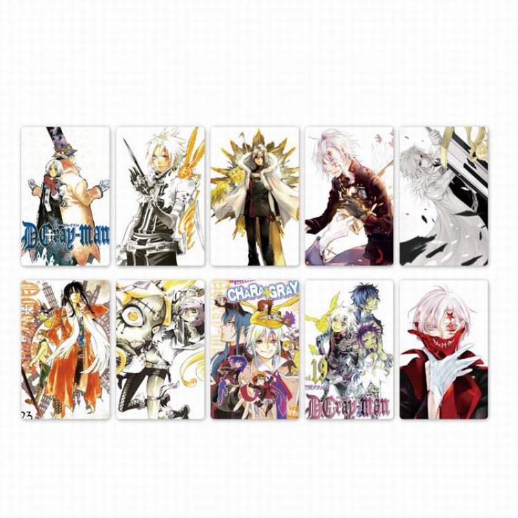 D.Gray-man Card stickers price for 5 set with 10 pcs a set Style J