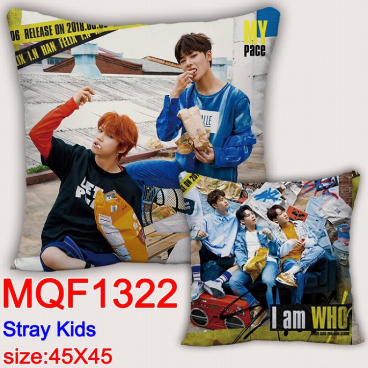 Stray Kids Double-sided full color Pillow Cushion 45X45CM MQF1322