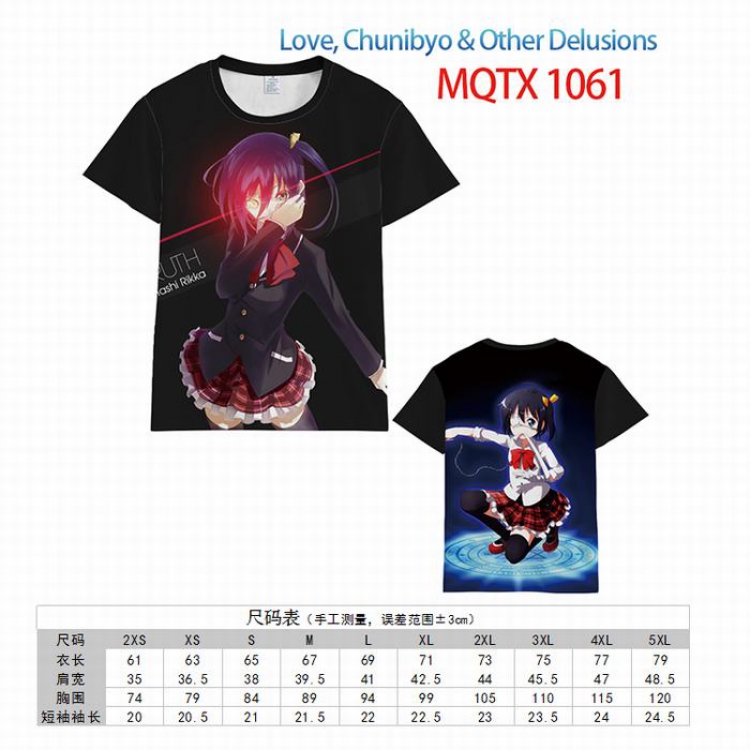 Chuunibyou Demo Koi Ga Shitai Full color printed short sleeve t-shirt 10 sizes from XXS to 5XL MQTX-1061