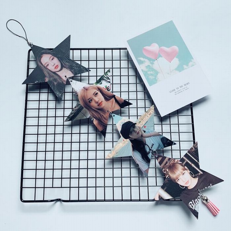 BLACKPINK Photo creative tag hanging ornaments price for 5 pcs 12X12CM 9G