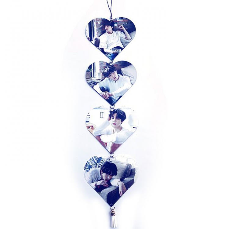 BTS Photo creative tag hanging ornaments price for 5 pcs 12X10.8CM 13G