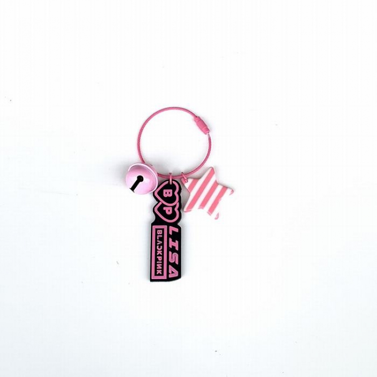 BLACKPINK Soft glue with bell Keychain pendant 6.5CM 13G price for 5 pcs