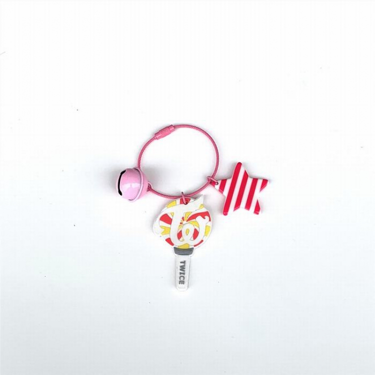 TWICE Soft glue with bell Keychain pendant 6.5CM 13G price for 5 pcs