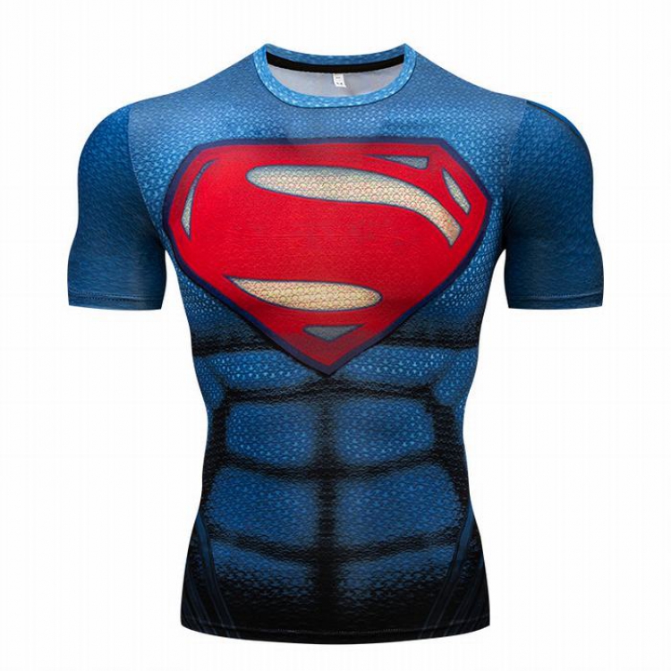 Justice League Tights speed drying short-sleeved T-shirt price for 2 pcs 7 sizes from S to 4XL