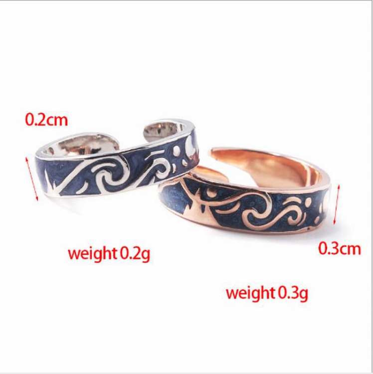 Vincent van Gogh Couple metal Ring price for 3 pairs