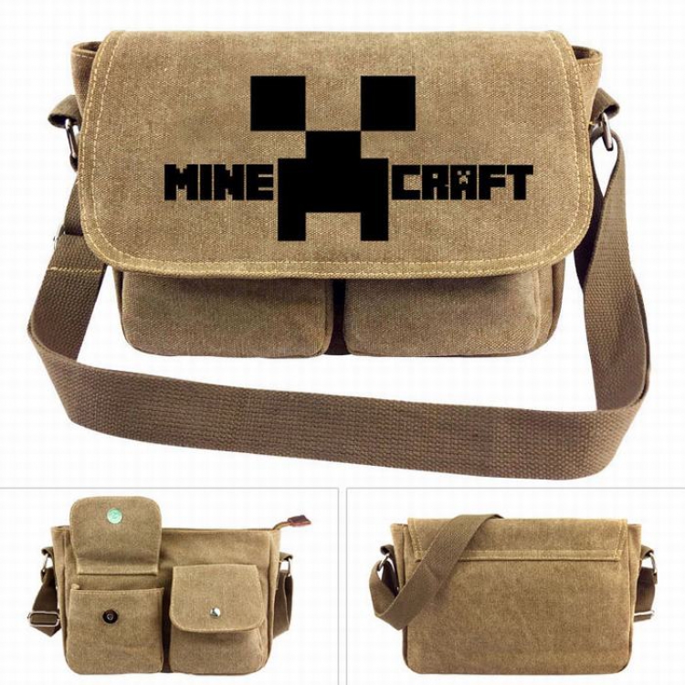 Minecraft Canvas Shoulder Satchel Bag Handbag