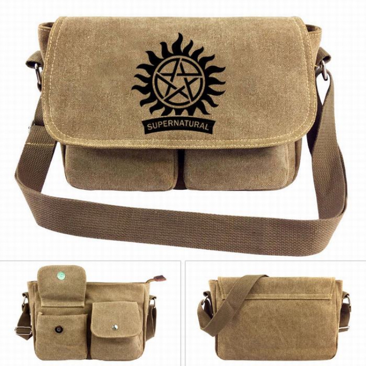 Supernatural Canvas Shoulder Satchel Bag Handbag