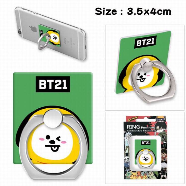 BTS BT21 Ring holder for mobile phone 3.5X4CM Style G