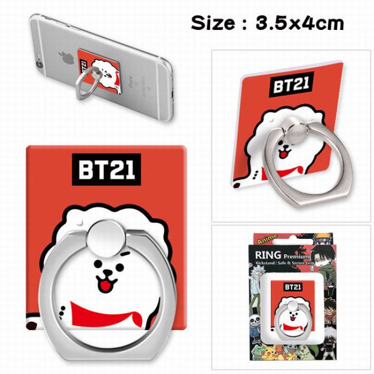 BTS BT21 Ring holder for mobile phone 3.5X4CM Style C